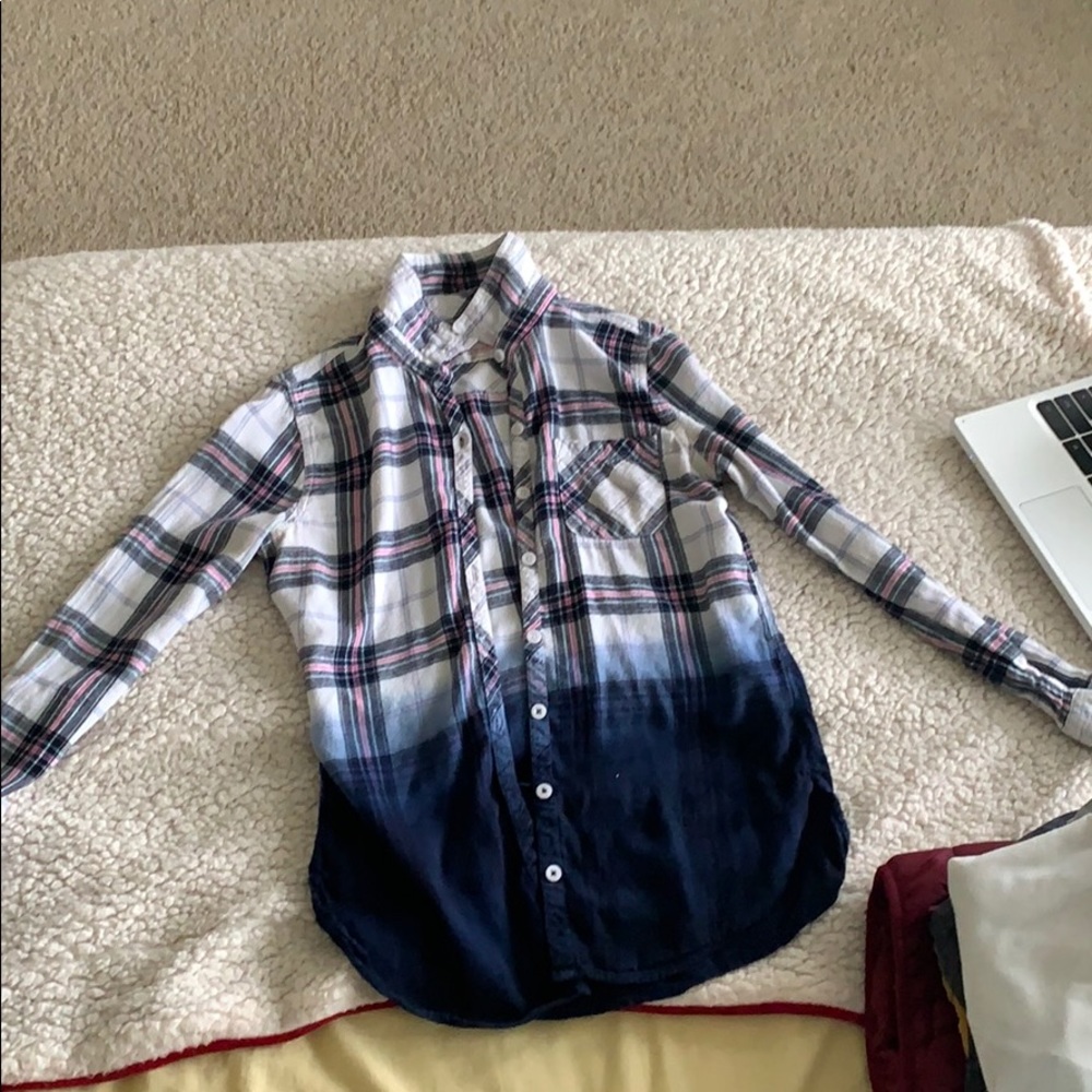 Tie-dye Button up flannel